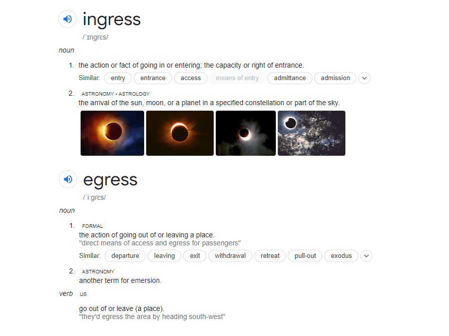 ingress vs egress